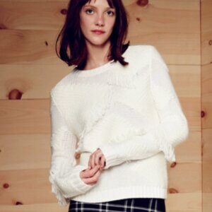Loft Fringe Sweater Large